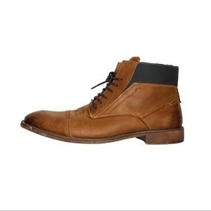 steve madden radon cap toe leather boot